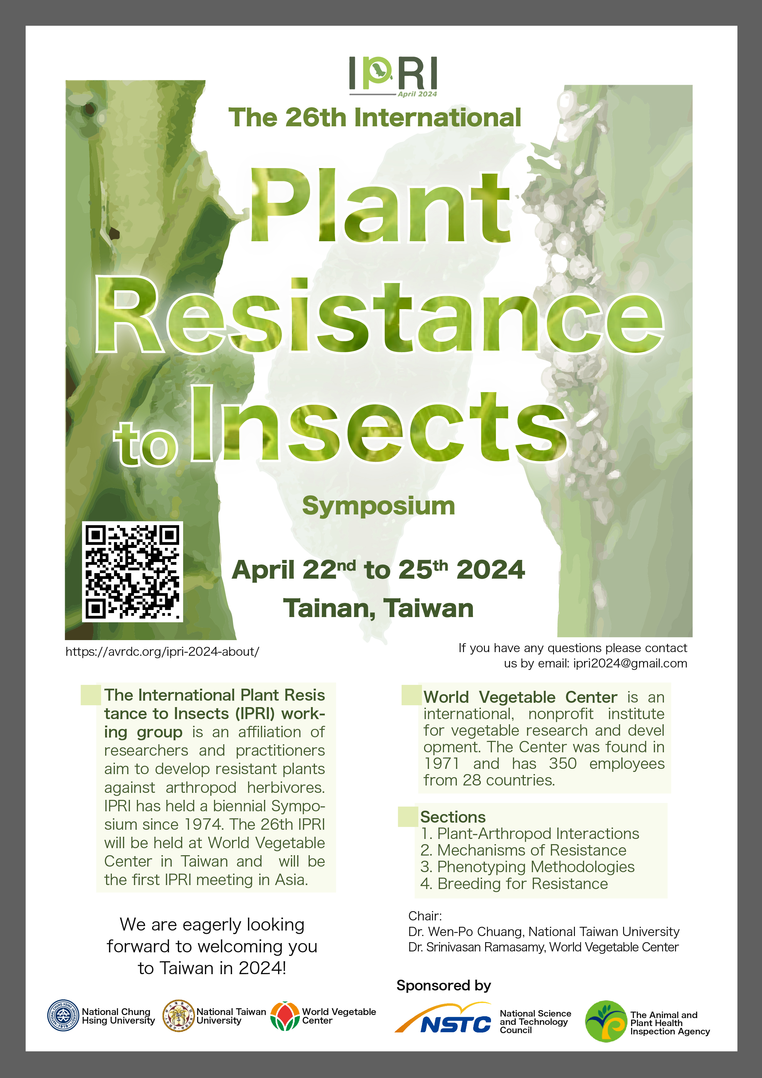 The 26th Biannual International Plant Resistance to Insects (IPRI) Symposium (IPRI 2024)